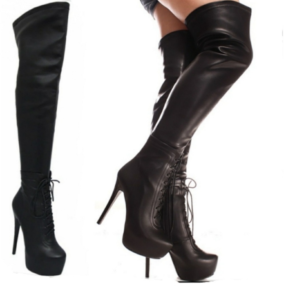 Cleopatra - Elida - Thigh High Platform Boots - NWT